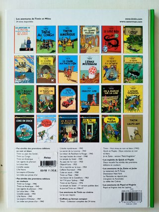 2 *Les aventures TINTIN au pays de l’or; tournesol