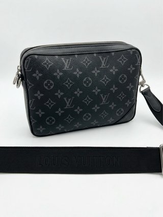 Bandolera Louis Vuitton Negra y Gris