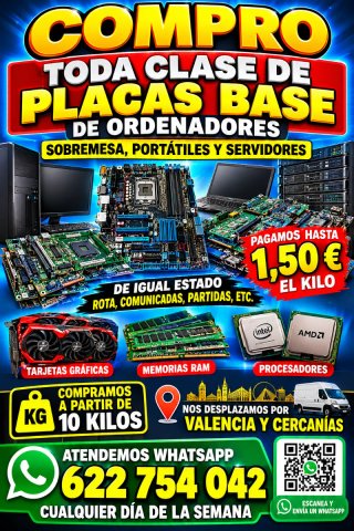 Compra de placas base averiadas