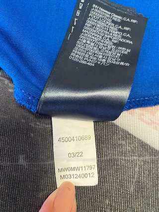 Camiseta Tommy Hilfiger Azul Talla 3XL Slim Fit