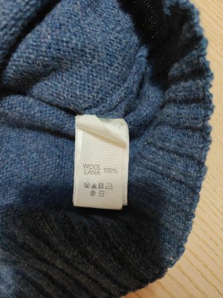 Jersey Fred Perry Azul 100% Lana - Talla M