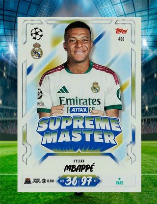Kylian Mbappé - Supreme Master - Topps Match Attax