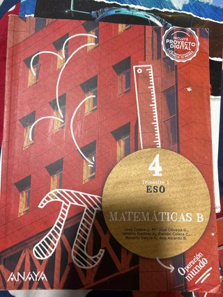 libro matemáticas 4 de la eso 1 evaluación