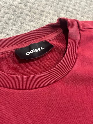 Sudadera Diesel Granate Crewneck