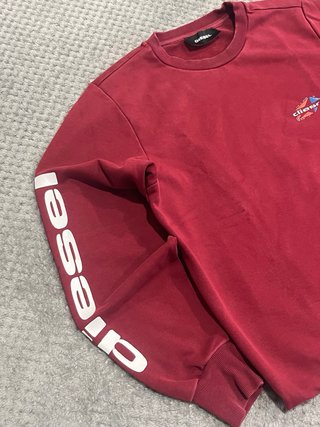 Sudadera Diesel Granate Crewneck