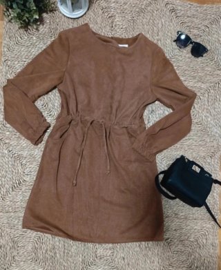 Vestido Marrón Ajustable talla S/M