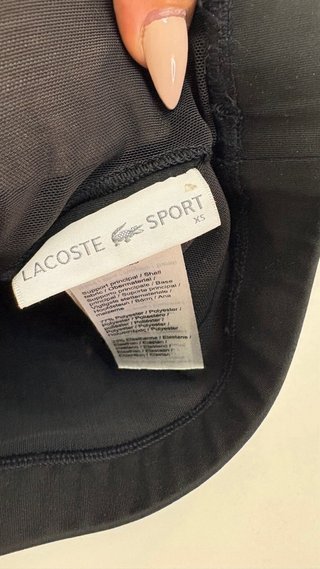 Top deportivo Lacoste negro