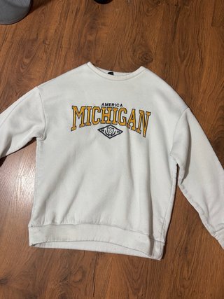 Sudadera Blanca Michigan