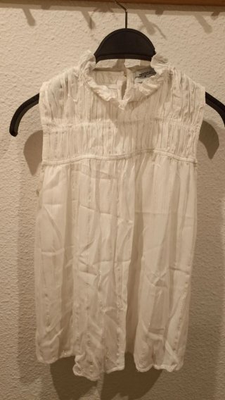 Camisa Renatta & Go blanca sin mangas