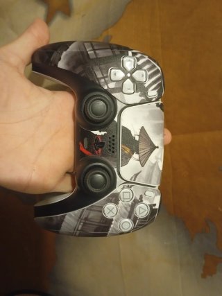 Mando PS5 Blanco con funda  -Un poco de drift izq-