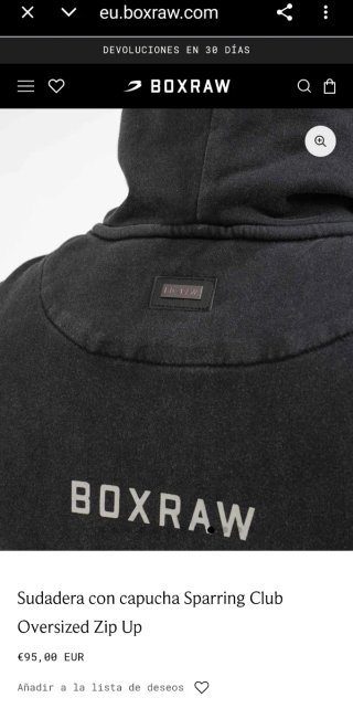 Sudadera Boxraw Sparring Club Talla M Nueva colecc