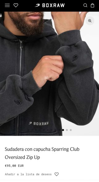 Sudadera Boxraw Sparring Club Talla M Nueva colecc