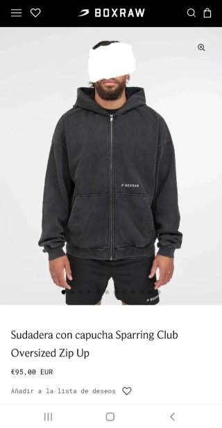 Sudadera Boxraw Sparring Club Talla M Nueva colecc