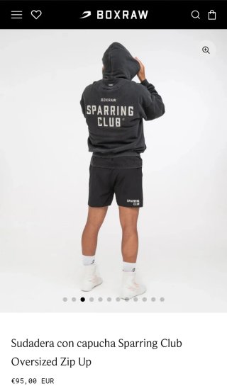 Sudadera Boxraw Sparring Club Talla M Nueva colecc