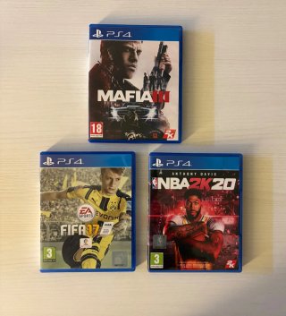 Pack 3 Juegos PS4: Mafia III, FIFA 17, NBA 2K20