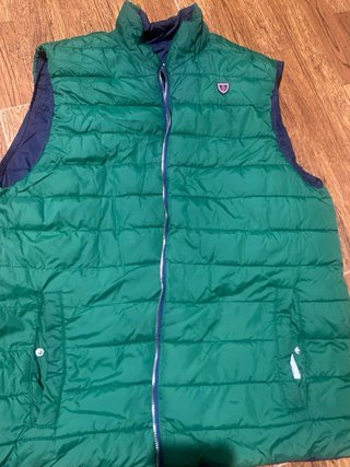 Chaleco Reversible Azul y Verde