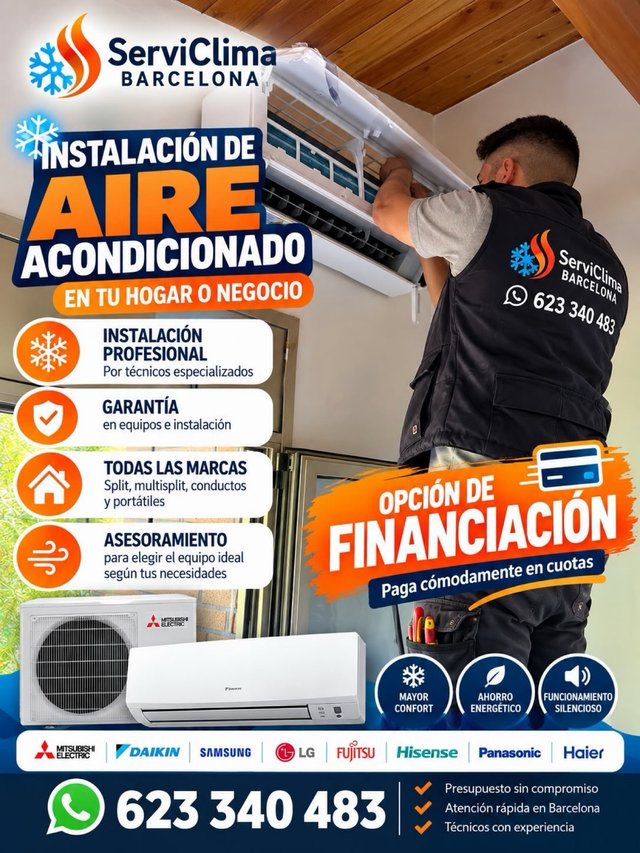 INSTALAMOS TU AIRE ACONDICIONADO