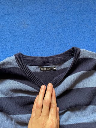 Jersey de punto rayas anchas