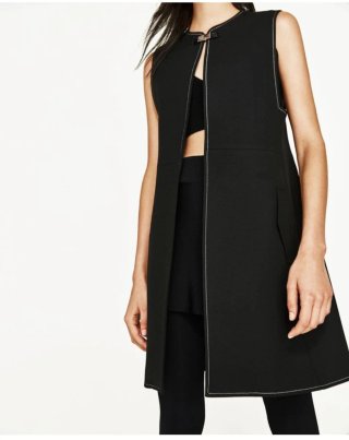 Chaleco largo ♡ Zara * talla M