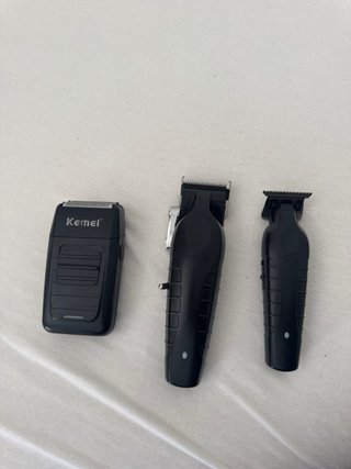 Kit 3 Máquinas de Pelo Kemei