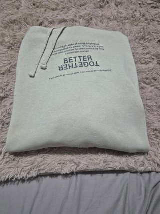 Sudadera con capucha verde