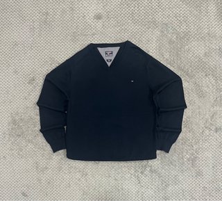 Jersey Tommy Hilfiger Cuello V Azul Marino S