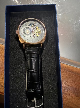 Reloj Automático Mecánico Oro y Negro