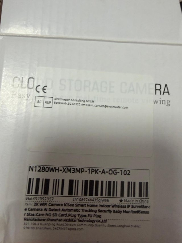 Cámara de Vigilancia WiFi 2K 3MP PTZ