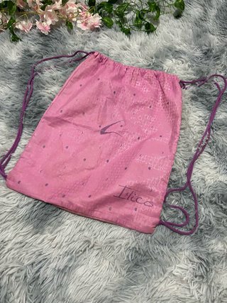 Mochila Ilico rosa con cordones