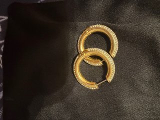 Pendientes Aro Swarovski Dorados
