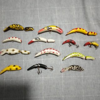 Lotes señuelos pesca vintage DEL