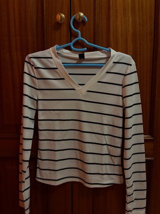 Camiseta Rayas Manga Larga