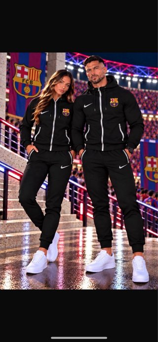 Conjunto deportivo Adidas negro