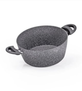 Pentola in pietra con manici