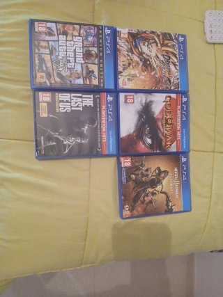 Lote de 5 Juegos para PS4