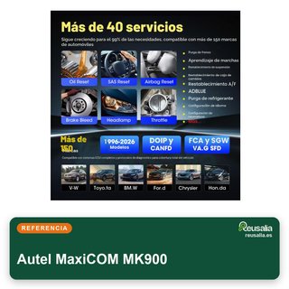 CON TARA - Autel MaxiCOM MK900 escáner diagnóstico coche