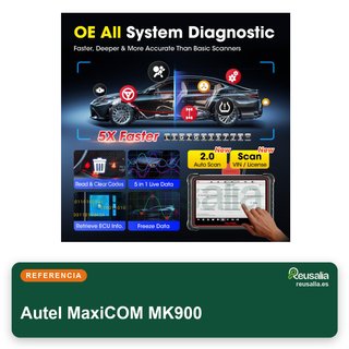 CON TARA - Autel MaxiCOM MK900 escáner diagnóstico coche
