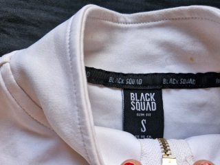 Sudadera Blanca Black Squad Talla S
