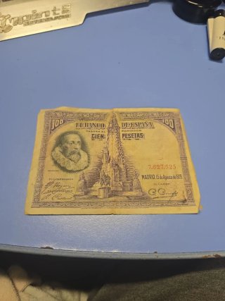 Billete 100 Pesetas 1928 Cervantes