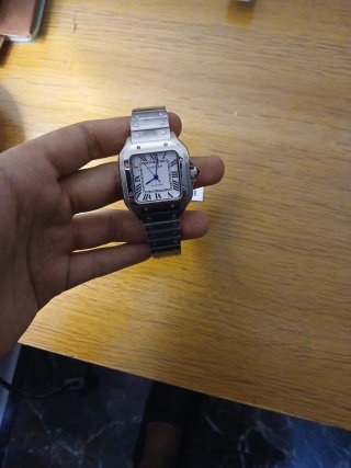 Reloj Cartier Santos Medium Plata