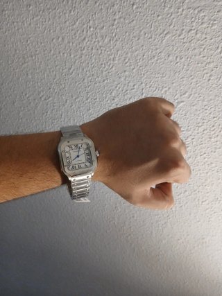 Reloj Cartier Santos Medium Plata