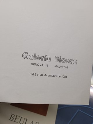 2 REVISTAS catálogos, EXPOSICIÓN DE JOSÉ BEULAS  - 1984