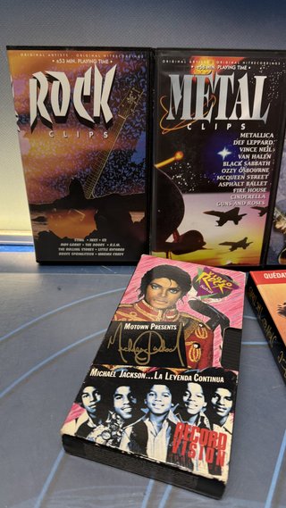 Lote 5 vhs de rock/metal, observa las fotos