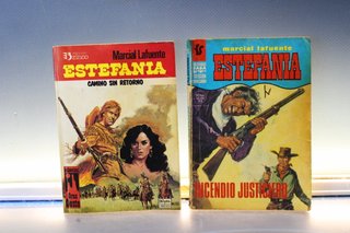 Novela pulp, oeste de M. L. Estefanía. Bruguera, años 70 y 80.