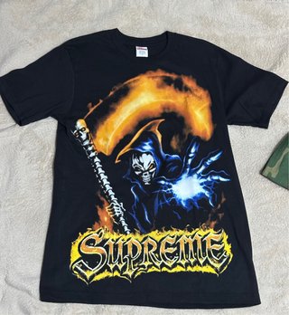 Camiseta Supreme Grim Reaper Negra