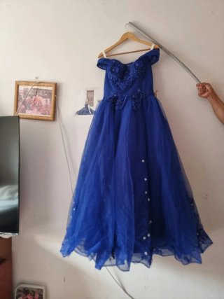 Vestido de 15 años azul
