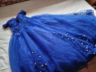 Vestido de 15 años azul