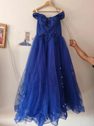 Vestido de 15 años azul