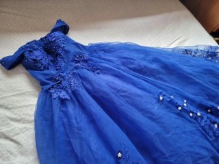 Vestido de 15 años azul