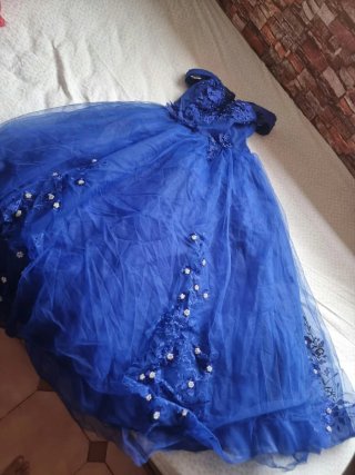 Vestido de 15 años azul